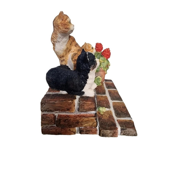 1989 Lowell Davis BFA Schmid Figurine Sun Worshippers Cats on Porch 1773/5000 - Picture 5 of 16